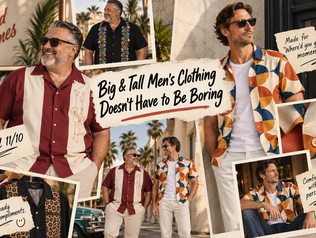 Big & Tall Men's Clothing Doesn't Have to Be Boring