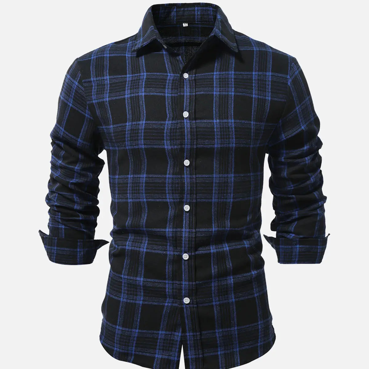 Men's Classic Plaid Long Sleeve Shirt ElevenOasis