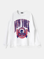 New York American Football Crest Sweatshirt Eleven Oasis