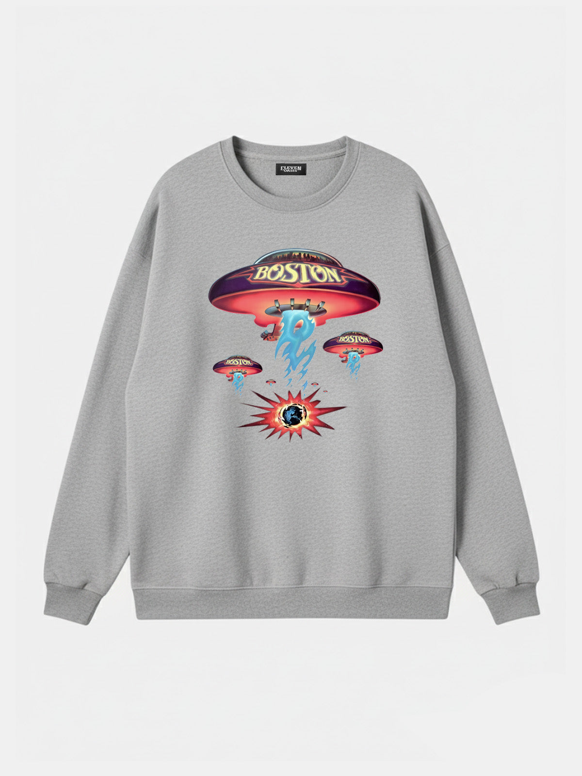 Boston Spaceship Vintage Band Sweatshirt Eleven Oasis
