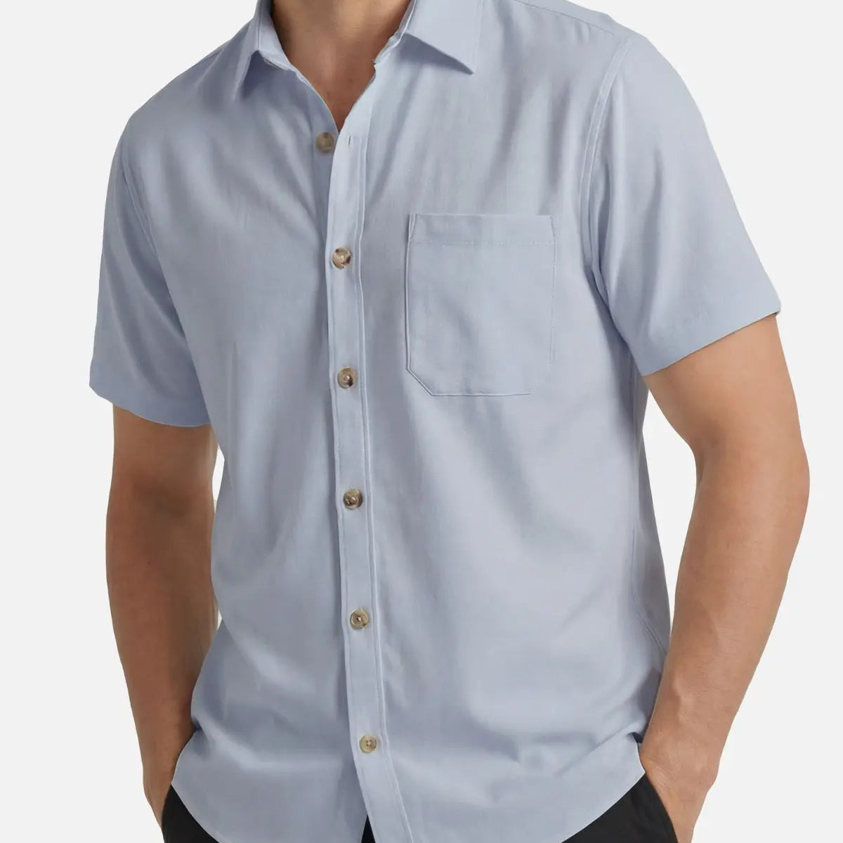 Men's Classic Chest Pocket Short Sleeve Shirt Eleven Oasis