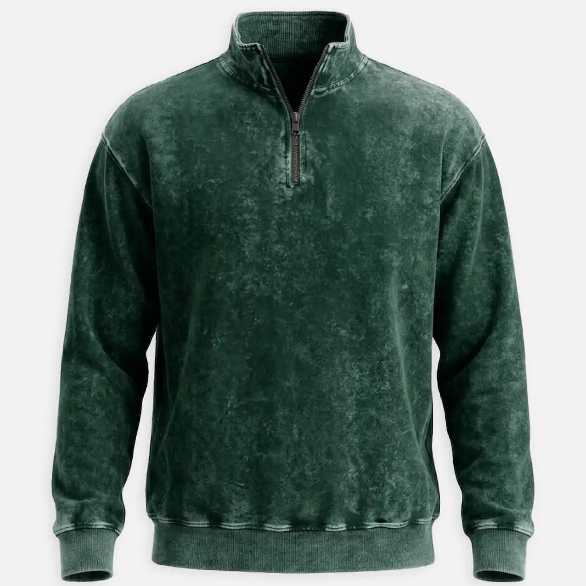 Men's Washed Quarter Zip Sweatshirt ElevenOasis