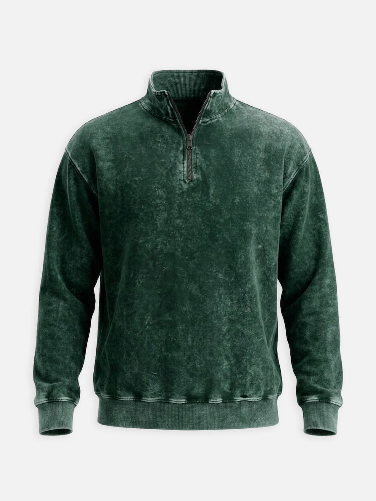 Men's Washed Quarter Zip Sweatshirt ElevenOasis