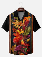 Tall Men's Fall Harvest Still Life Short Sleeve Shirt Eleven Oasis