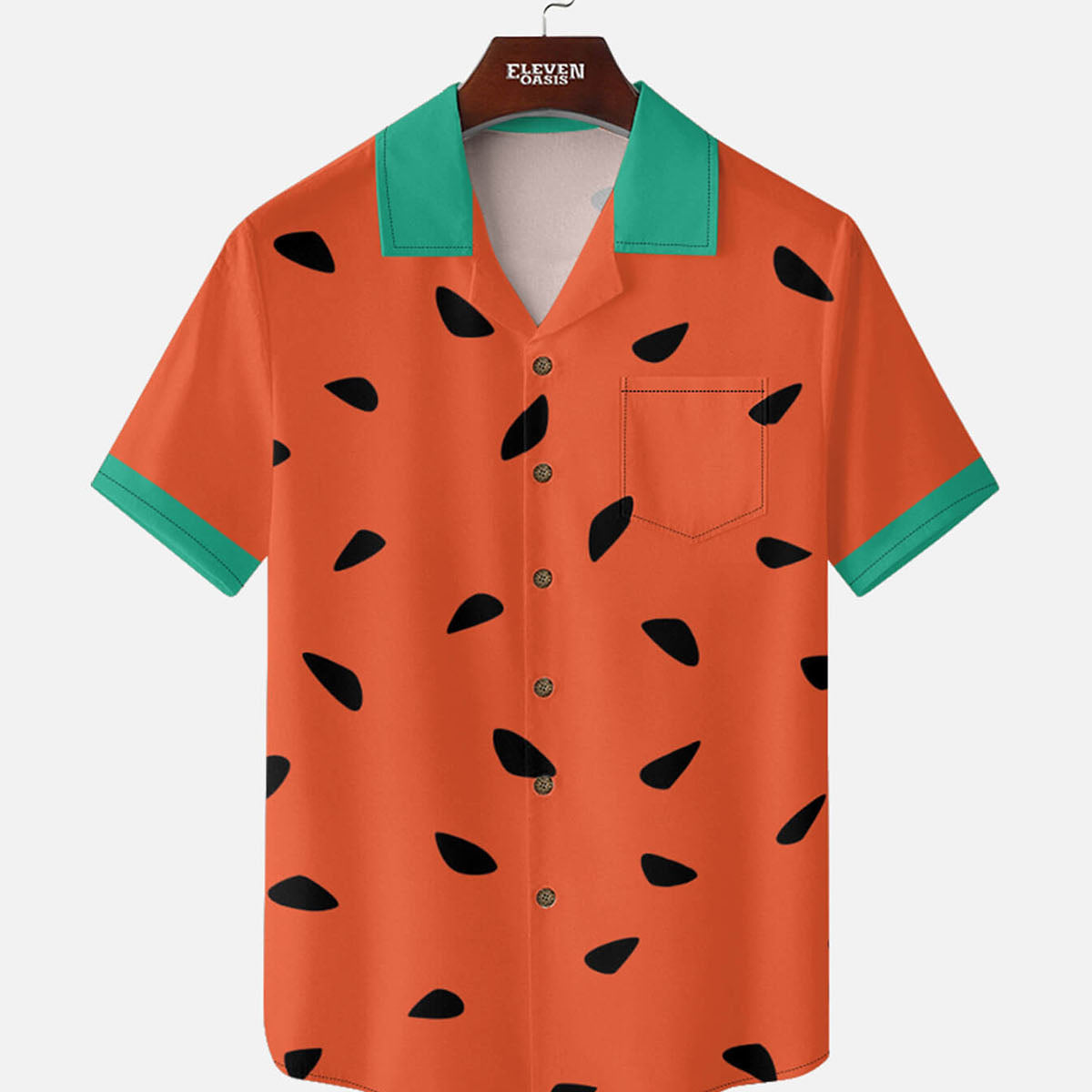 Men's Stone Age Caveman Fred Short Sleeve Shirt Eleven Oasis