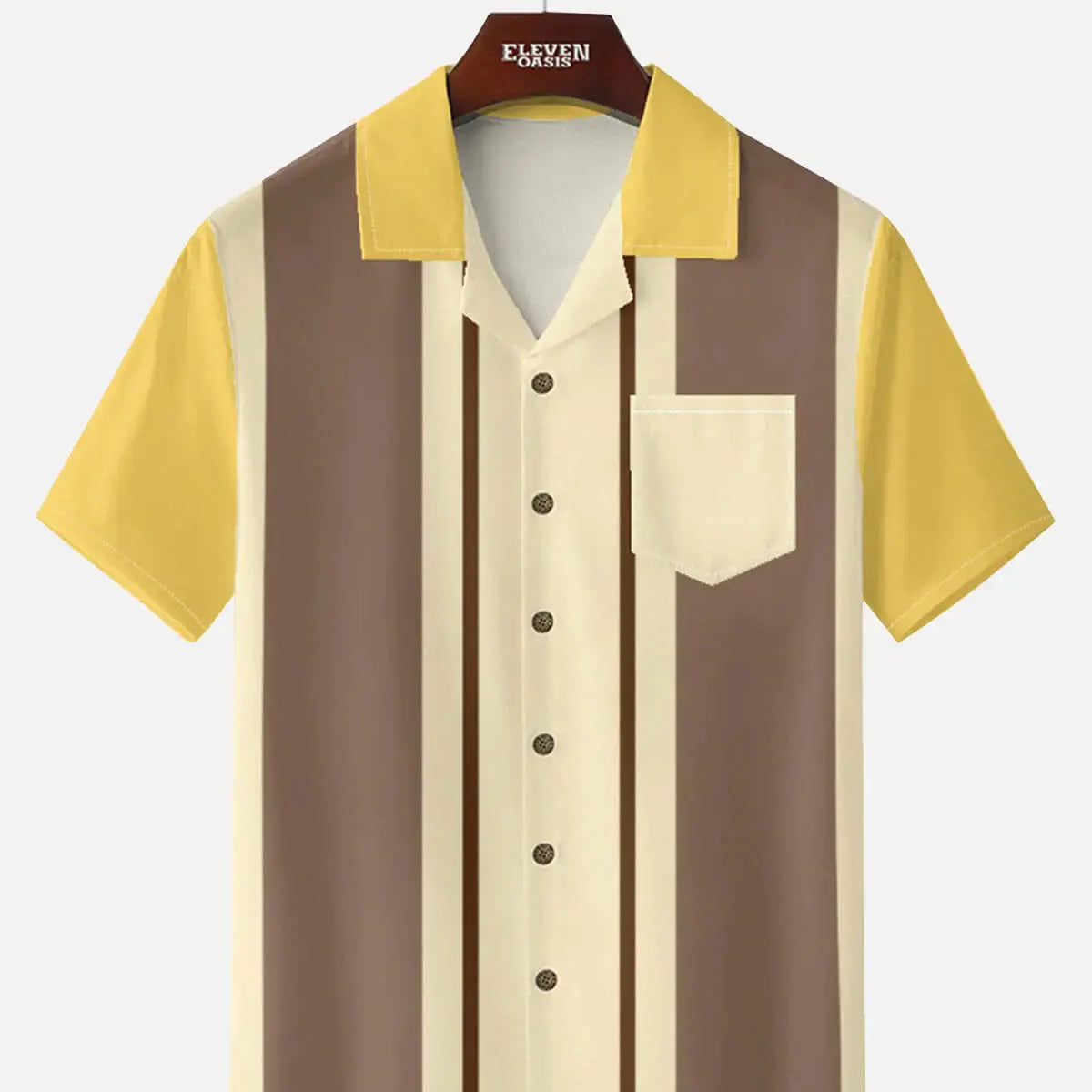 Men's Atomic Era Bowling Short Sleeve Shirt Eleven Oasis