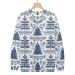 Beautiful Christmas Trees Knitted Crewneck Sweatshirt, mens short sleeve shirts?¡§o?big and tall mens shirts?¡§o?short sleeve shirts for men?¡§o?mens 4xl shirts?¡§o?casual short sleeve shirts
