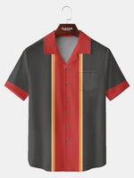 Men's Retro League Bowling Short Sleeve Shirt Eleven Oasis