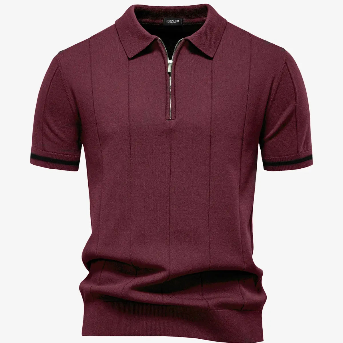 Men's Refined Slim Polo Knit Short Sleeve Shirt ElevenOasis