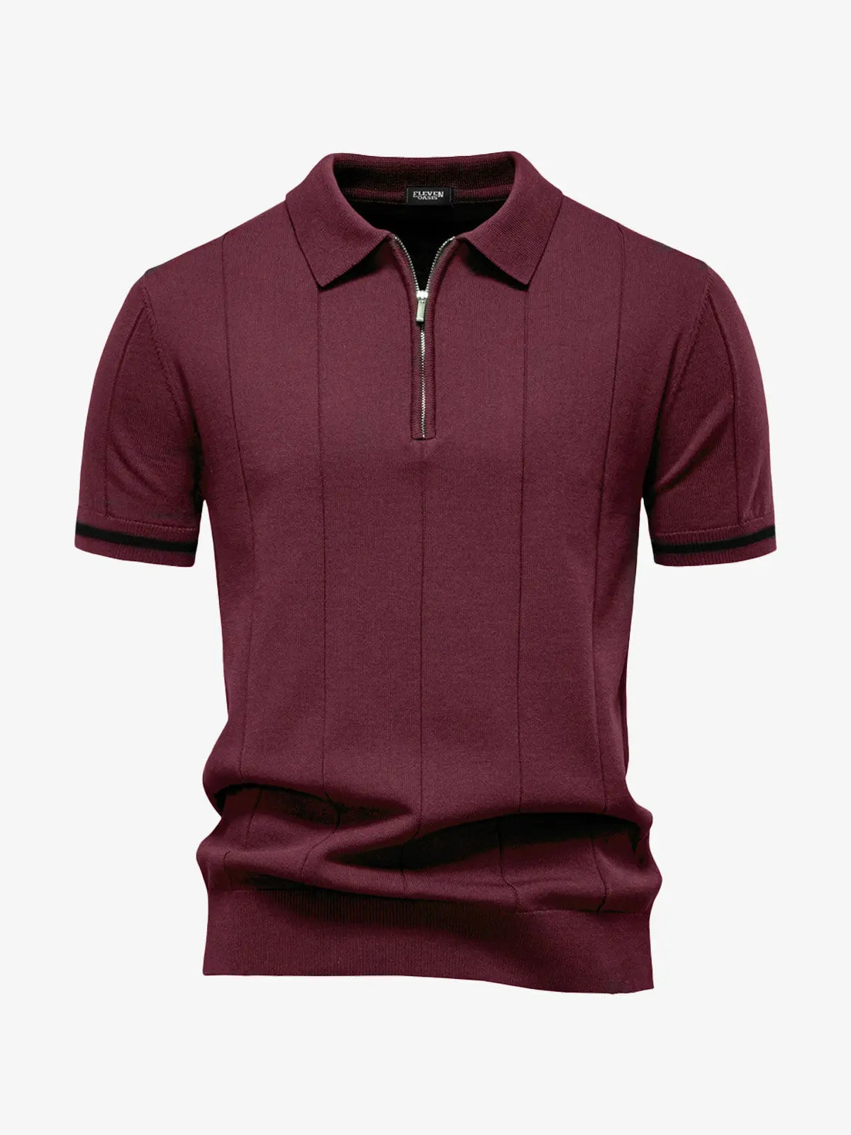Men's Refined Slim Polo Knit Short Sleeve Shirt ElevenOasis