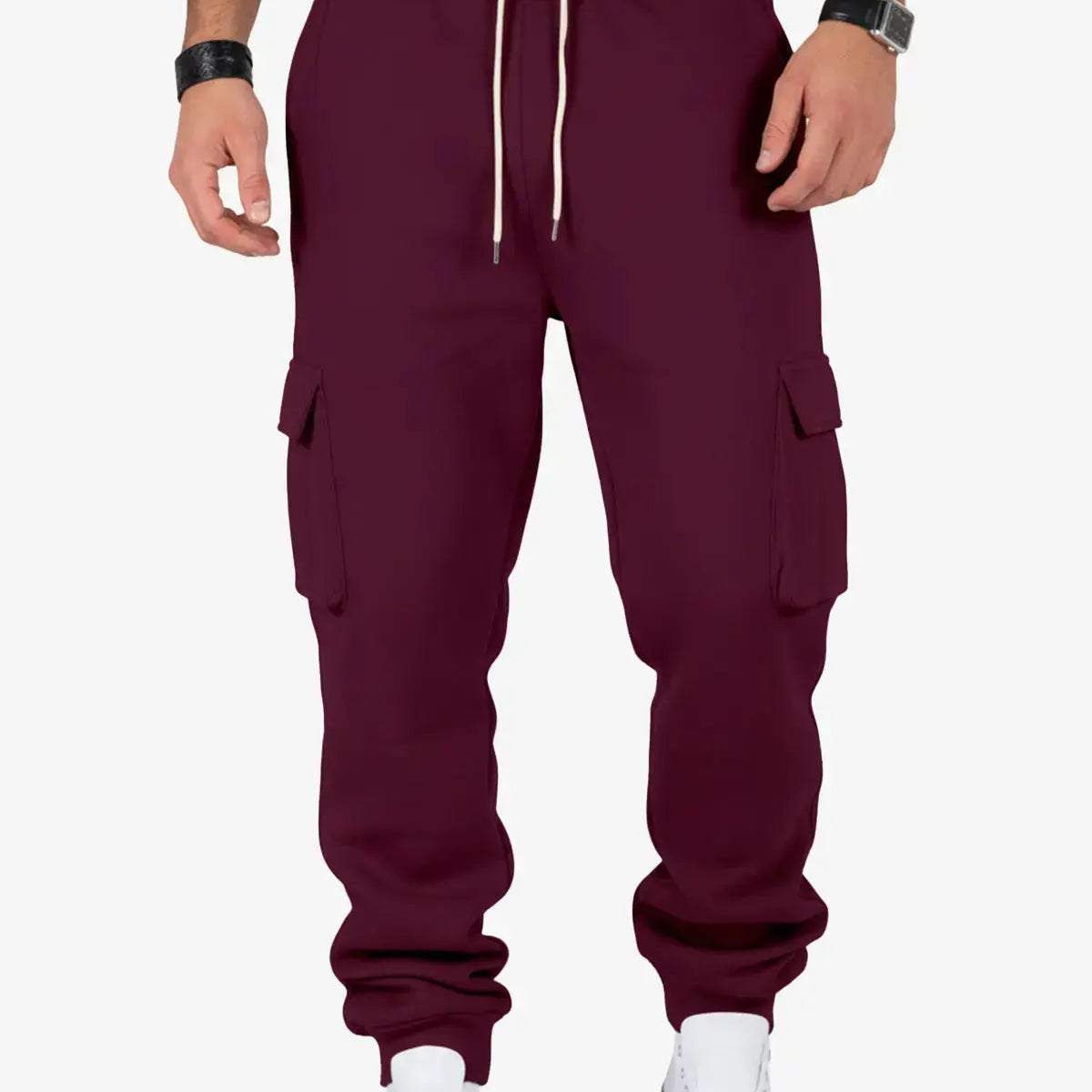 Men's Cargo Pocket Drawstring Jogger Pants ElevenOasis