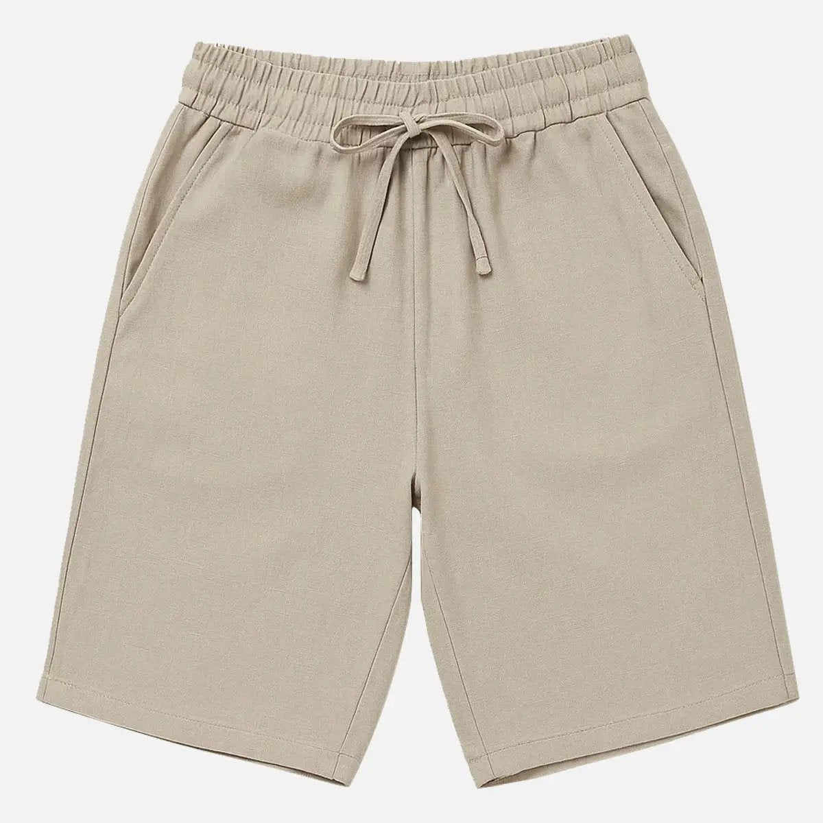 Men's Linen Blend Elastic Waist Shorts Eleven Oasis