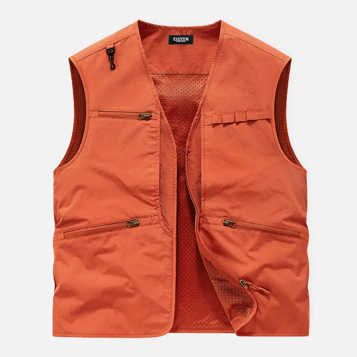Men's Slim Fit Multi-Pocket Outdoor Utility Vest Eleven Oasis