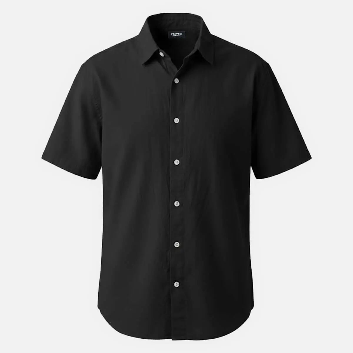 Men's Everyday Linen-Blend Short Sleeve Shirt Eleven Oasis