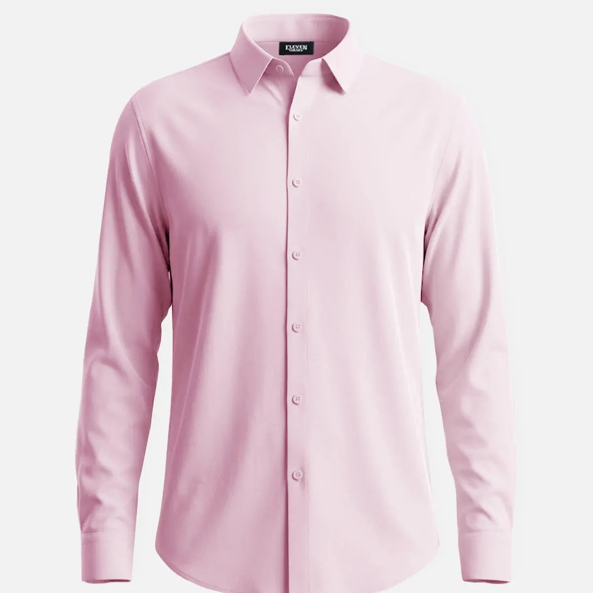 Men's Classic Solid Slim Fit Long Sleeve Shirt Eleven Oasis