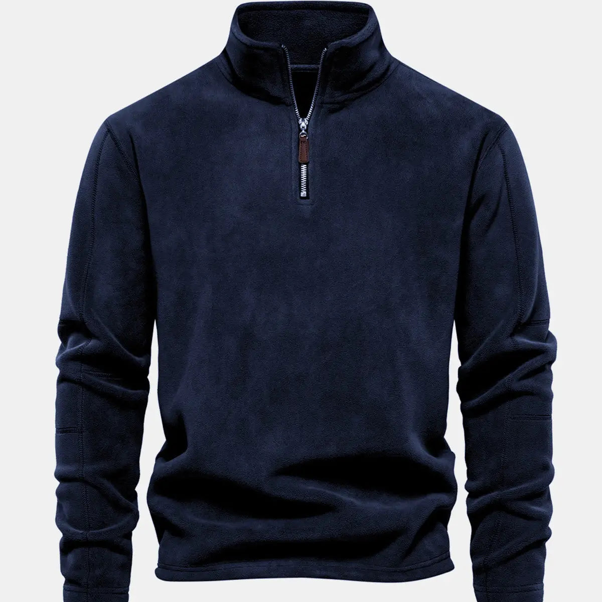 Men's Quarter-Zip Fleece Pullover Sweatshirt ElevenOasis