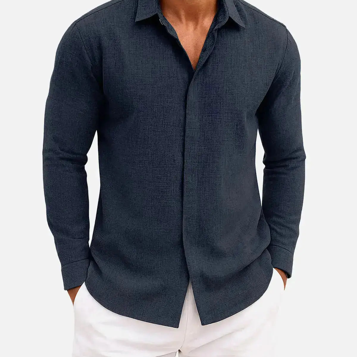 Men's Classic Everyday Long Sleeve Shirt ElevenOasis