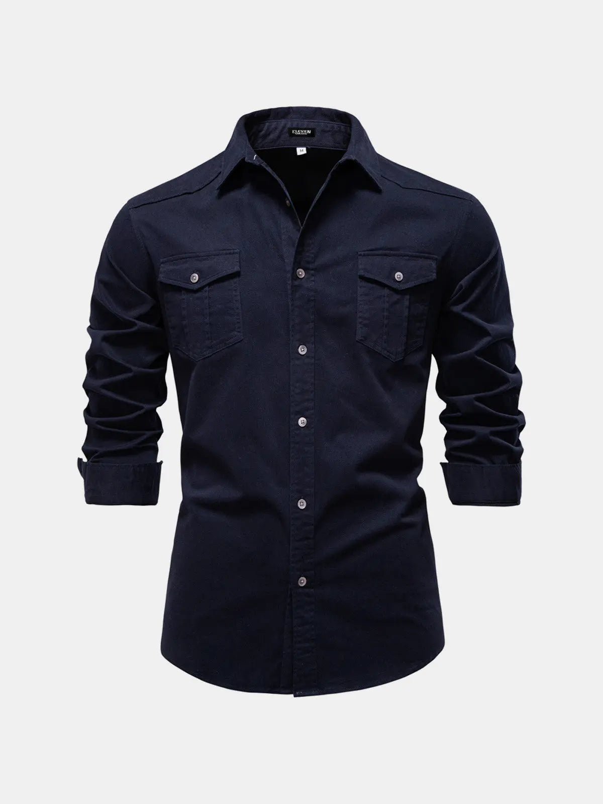 Men's Workwear Slim Fit Long Sleeve Shirt ElevenOasis