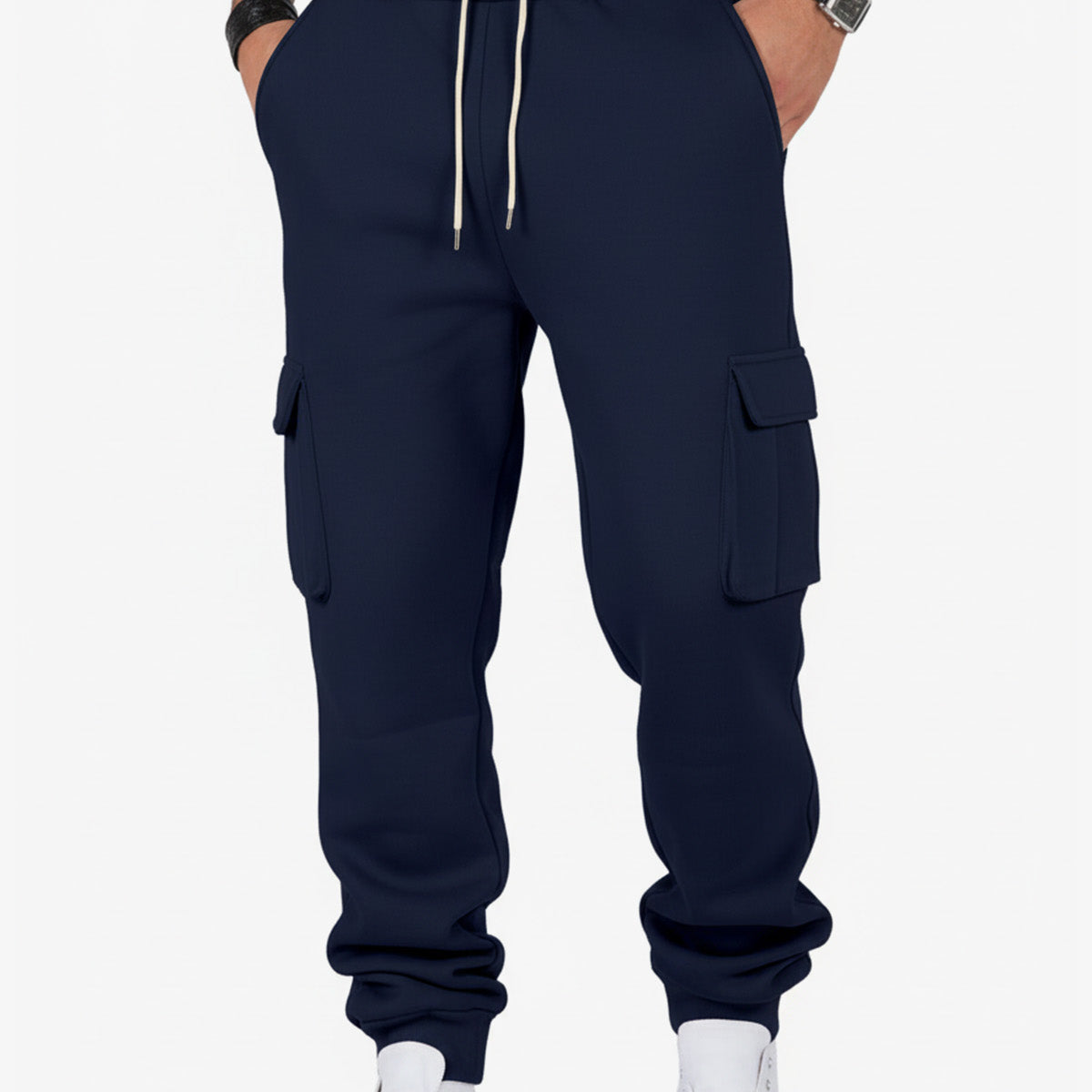 Men's Cargo Pocket Drawstring Jogger Pants ElevenOasis