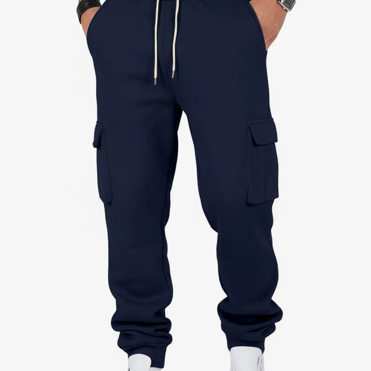 Men's Cargo Pocket Drawstring Jogger Pants ElevenOasis
