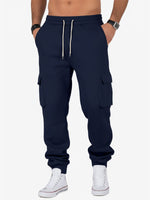 Men's Cargo Pocket Drawstring Jogger Pants Eleven Oasis