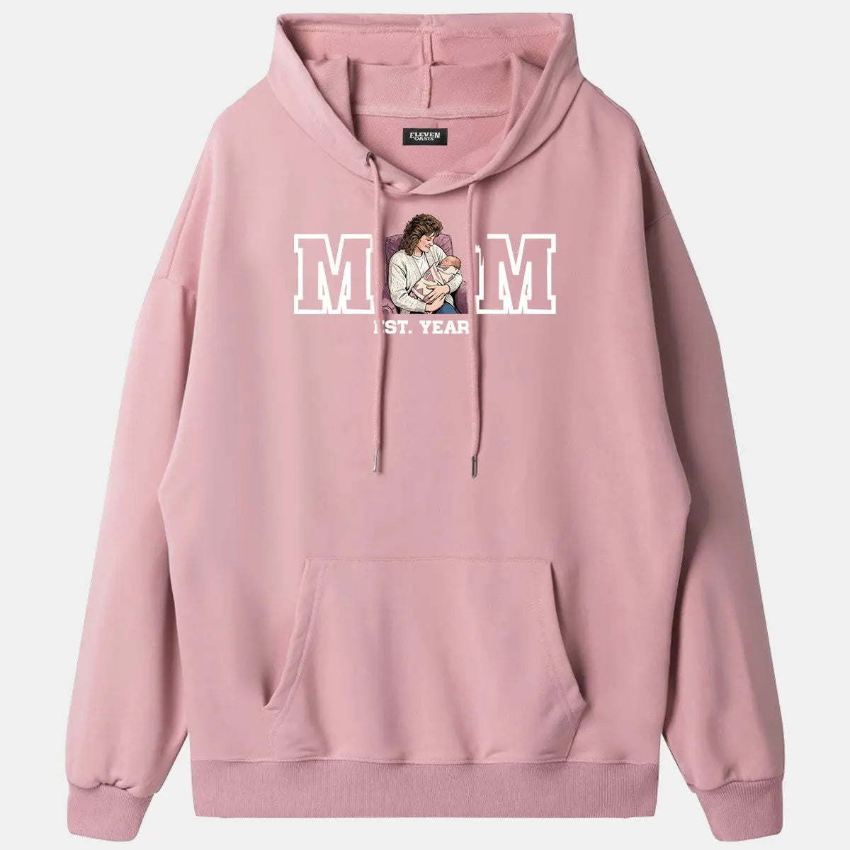 Custom Mom Illustration Hoodie Eleven Oasis
