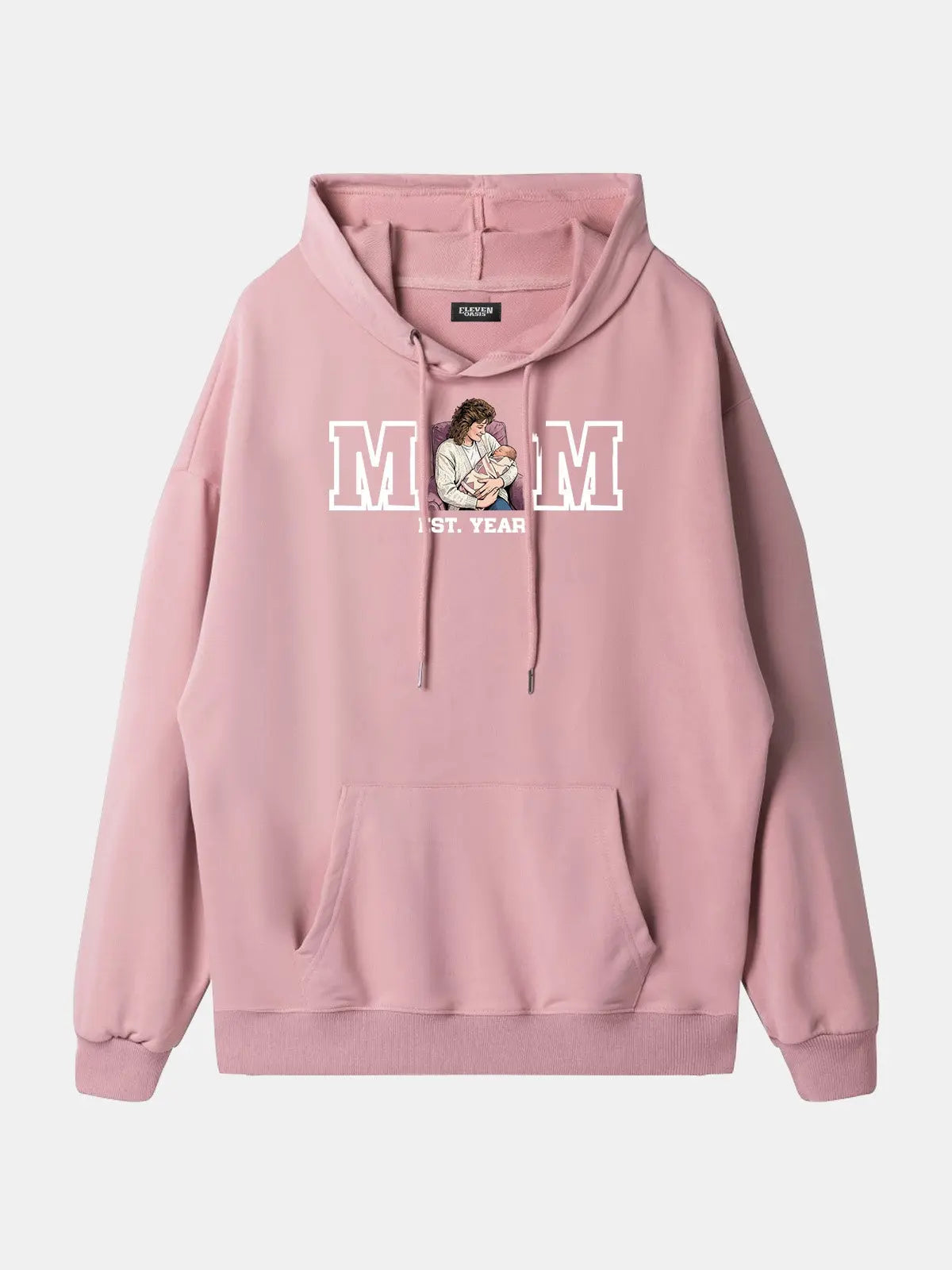 Custom Mom Illustration Hoodie Eleven Oasis