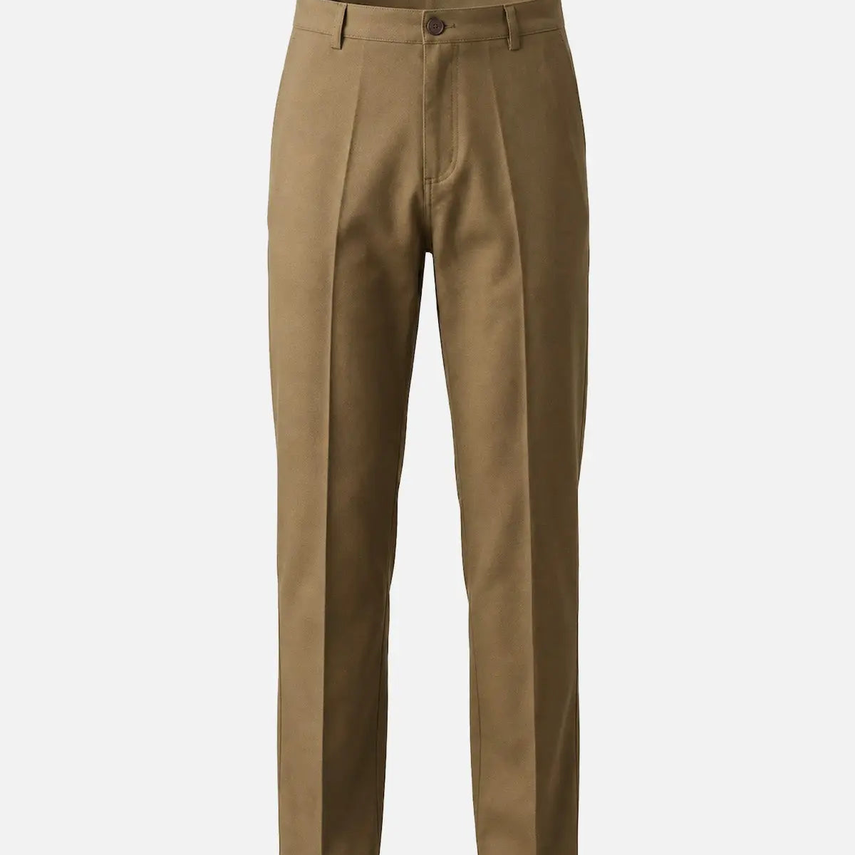 Men's Pleated Straight-Leg Cotton Chino Pants ElevenOasis