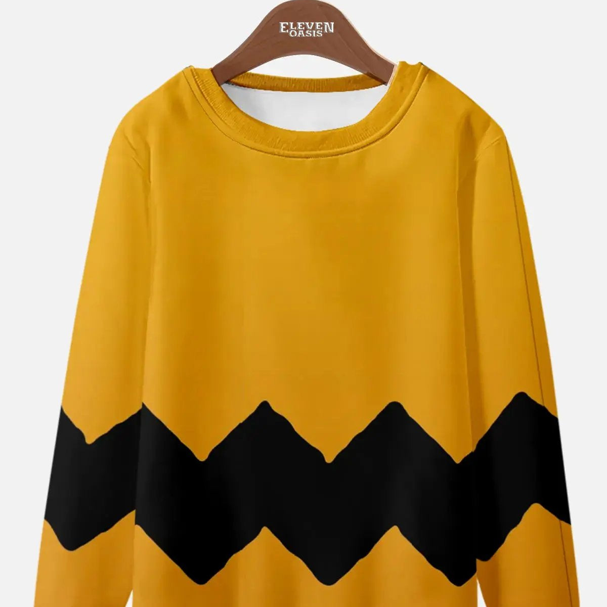 Men's Vintage Cartoon Zigzag Sweatshirt