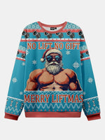 No Lift No Gift Merry Liftmas Ugly Christmas Sweater ElevenOasis