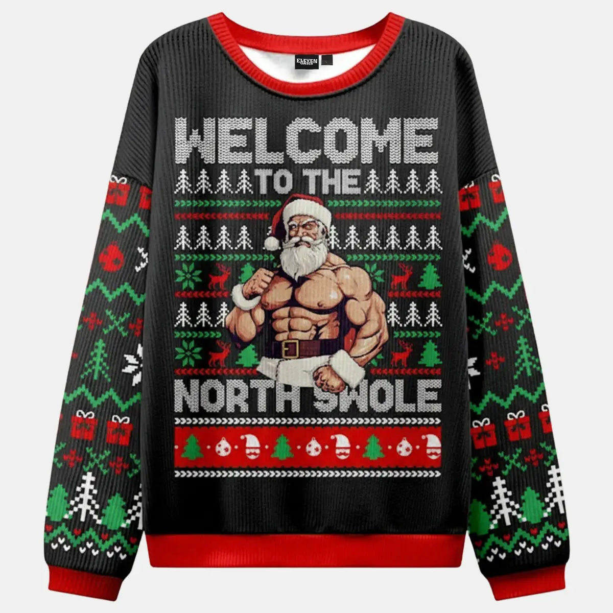 Welcome To The North Swole Ugly Christmas Sweater ElevenOasis