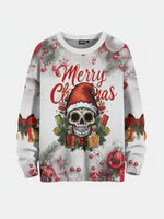 Skull Santa Christmas Sweatshirt Eleven Oasis