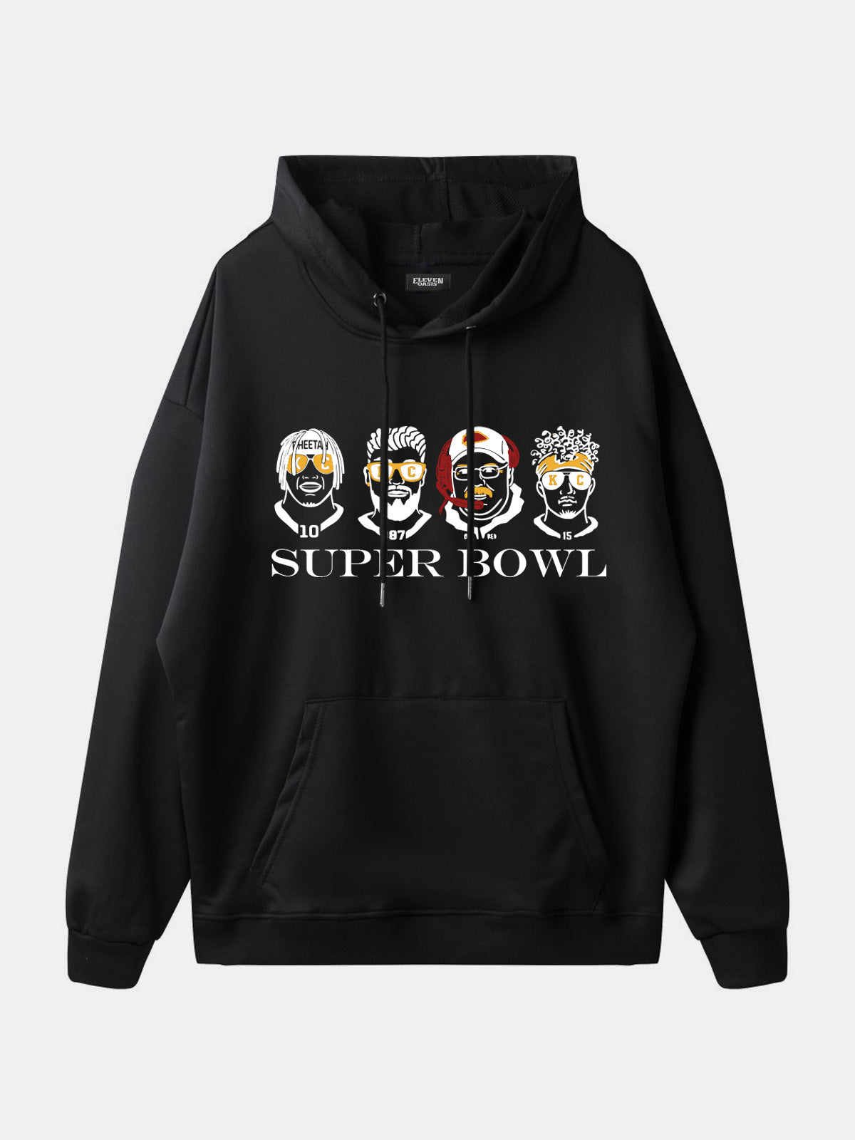 Kansas City Football Player Graphic Hoodie Eleven Oasis