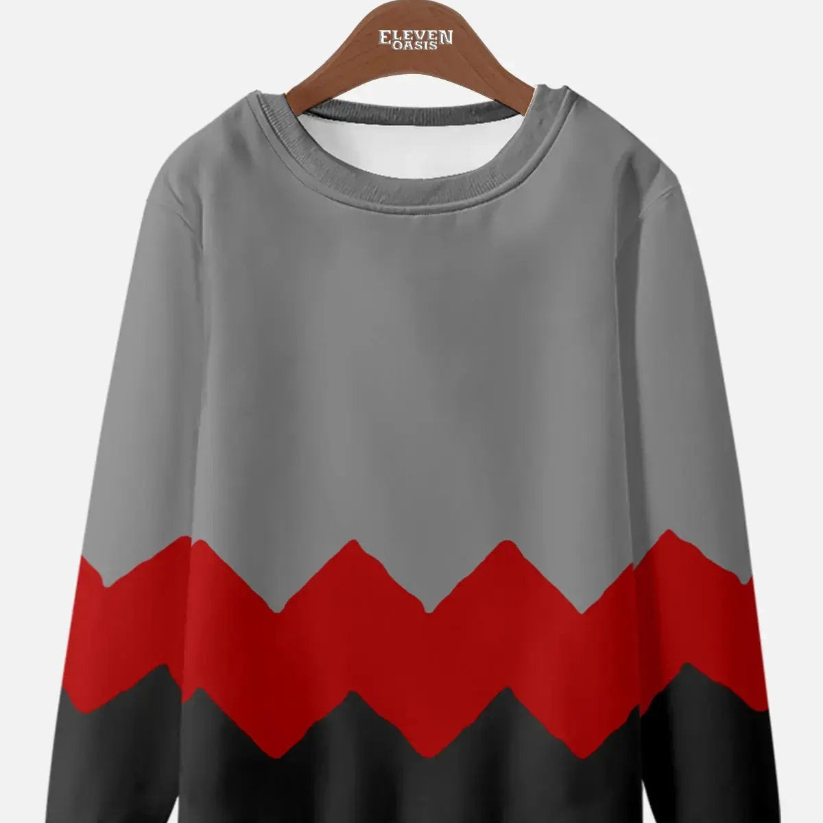 Men's Charlie Brown Inspired Zigzag Sweatshirt ElevenOasis