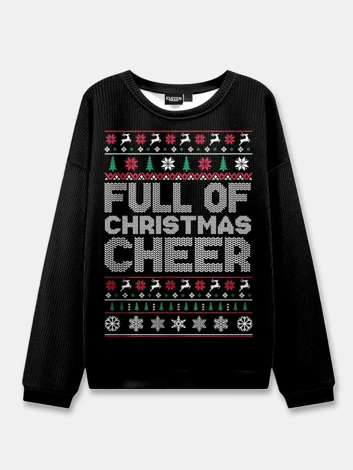 Ugly Christmas Cowboy Cat Meowdy Sweater ElevenOasis