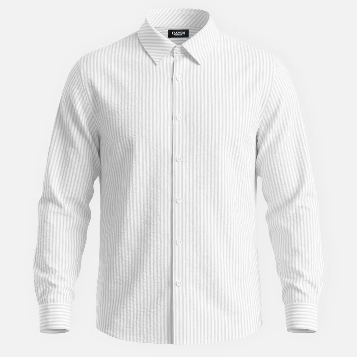 Men's Classic Stripe Long Sleeve Shirt Eleven Oasis