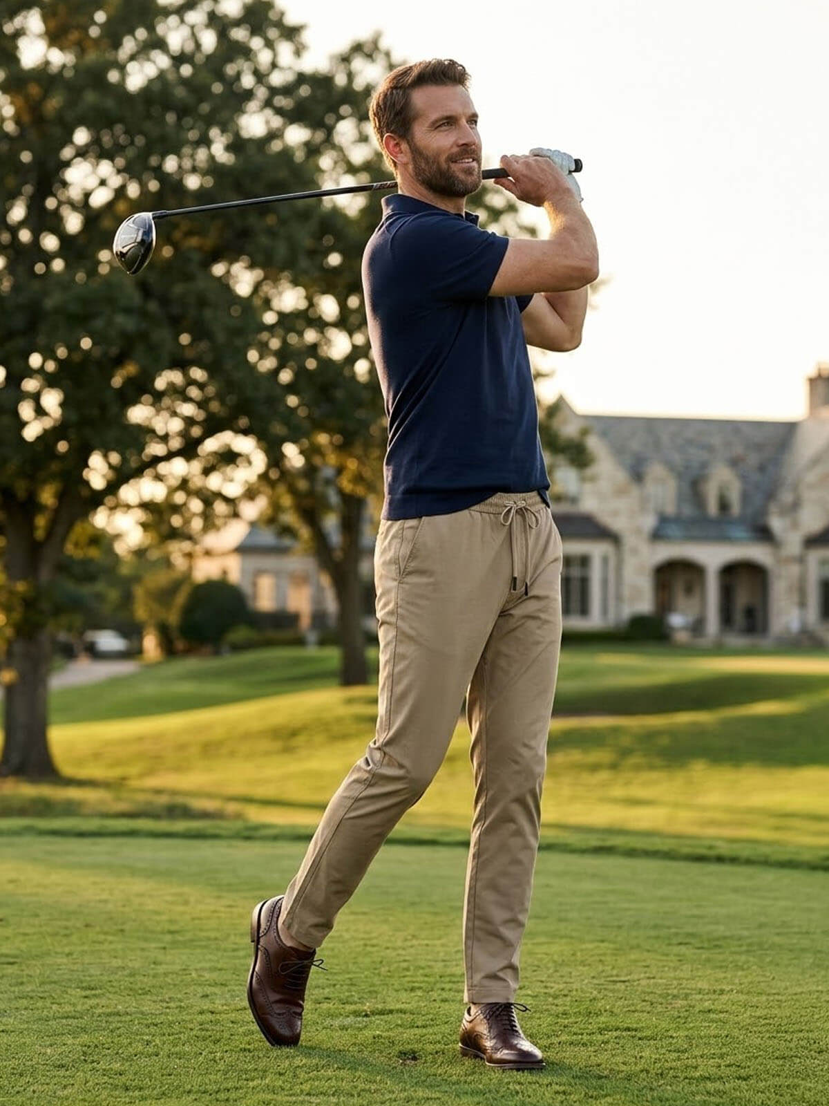 Men's Slim Fit Drawstring Casual Pants Eleven Oasis