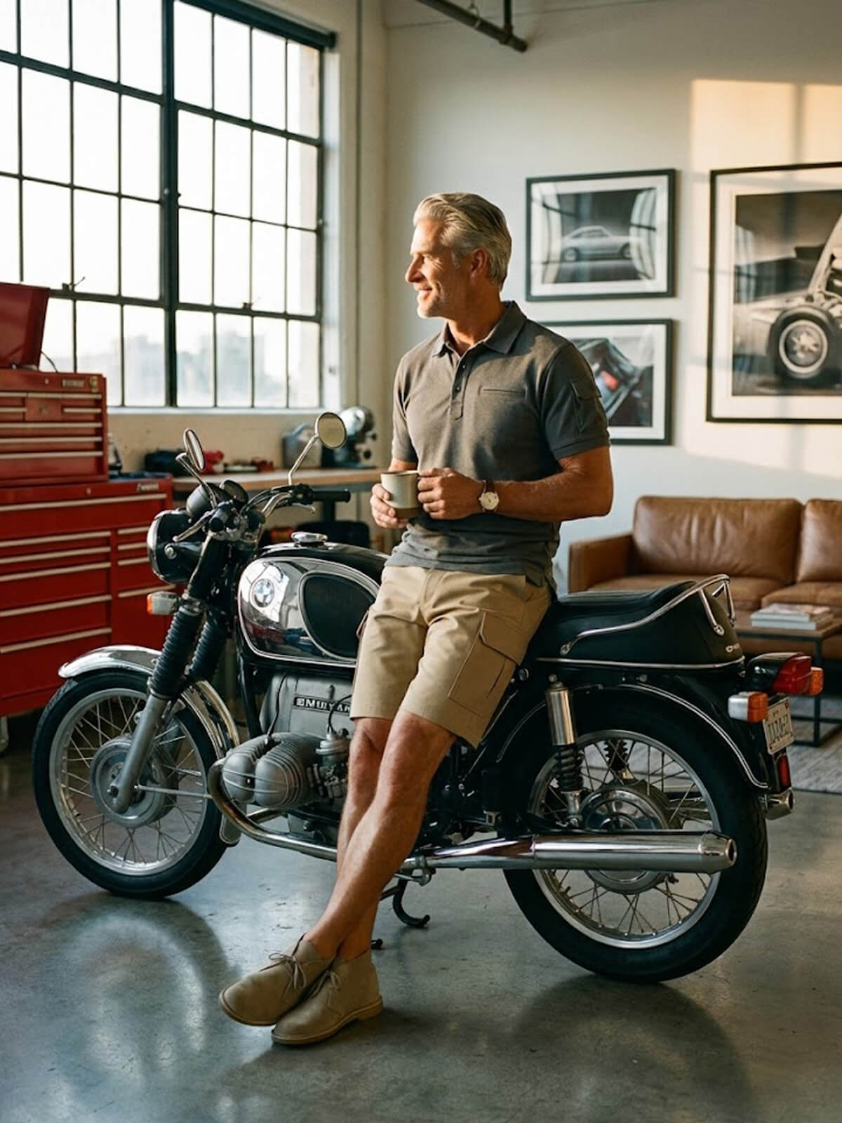 Men's Slim Fit Utility Polo Shirt Eleven Oasis