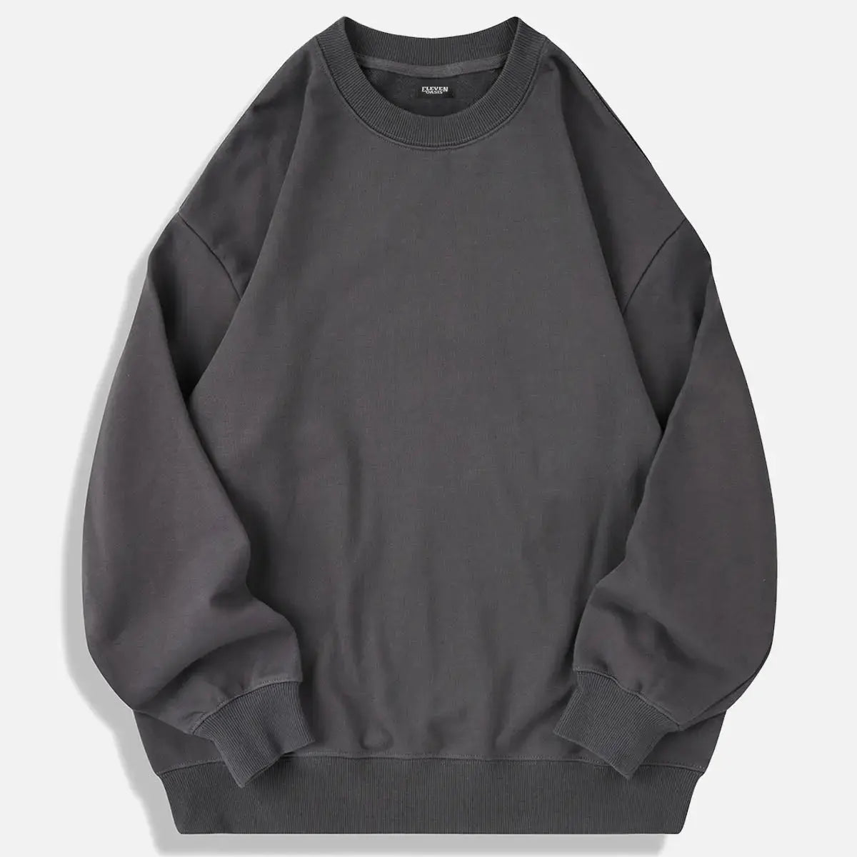 Men's Oversized Cotton Crew Neck Sweatshirt ElevenOasis
