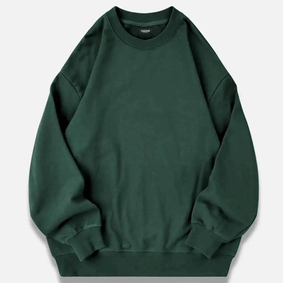 Men's Oversized Cotton Crew Neck Sweatshirt ElevenOasis