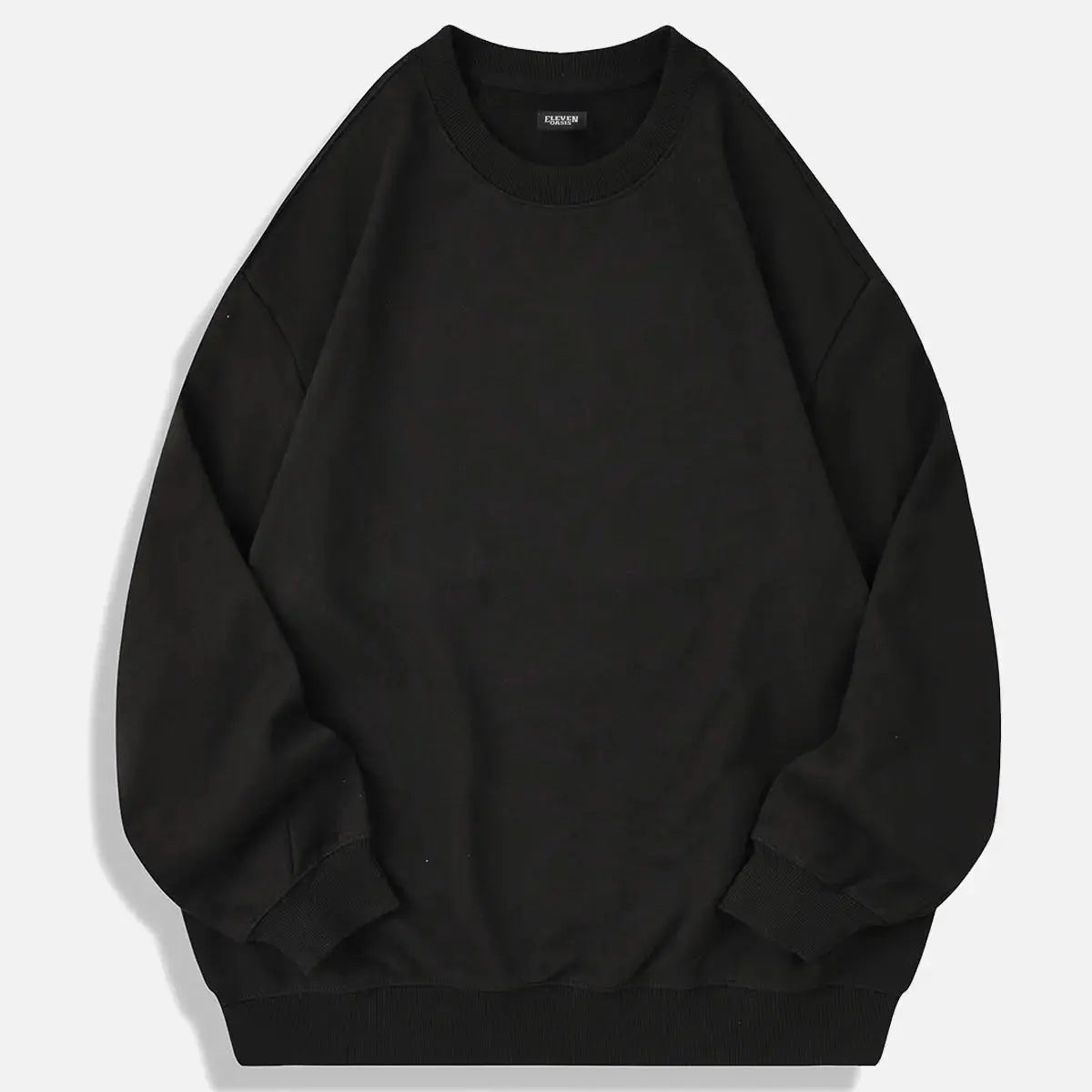 Men's Oversized Cotton Crew Neck Sweatshirt ElevenOasis