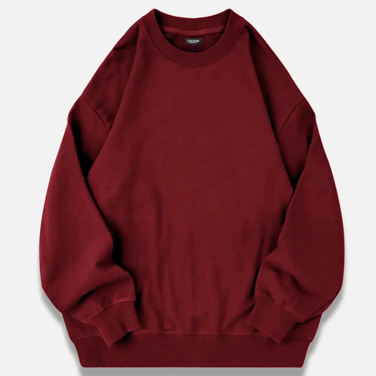 Men's Oversized Cotton Crew Neck Sweatshirt ElevenOasis