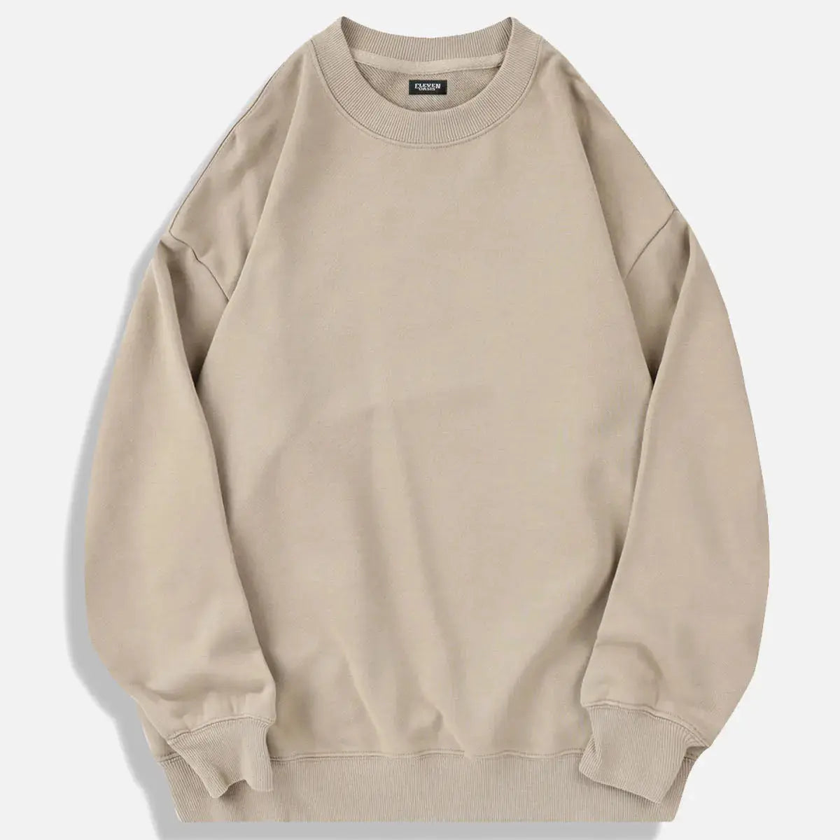Men's Oversized Cotton Crew Neck Sweatshirt ElevenOasis