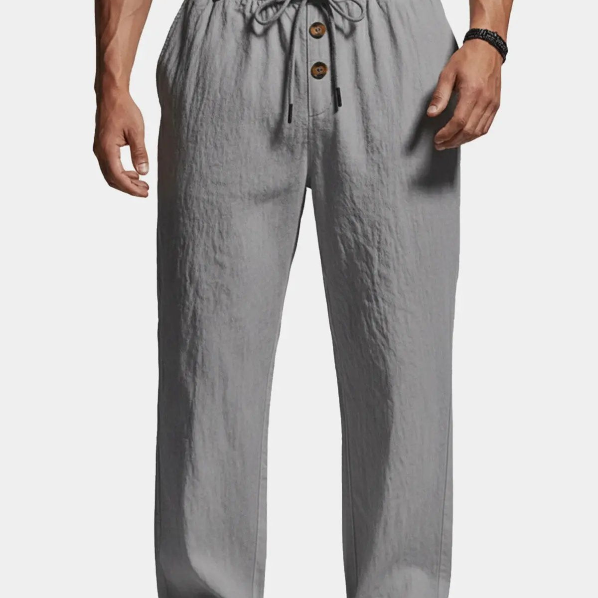 Men's Linen Blend Wide Leg Lounge Pants ElevenOasis