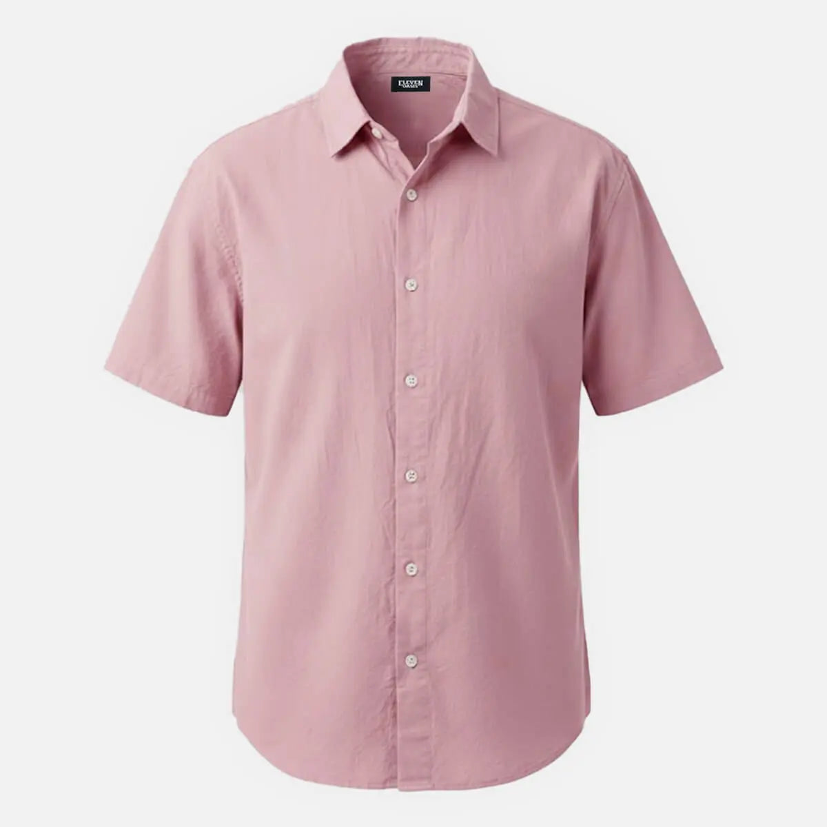 Men's Everyday Linen-Blend Short Sleeve Shirt Eleven Oasis