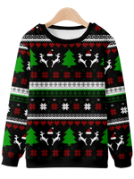 Festive Christmas Patterns Sweatshirt Eleven Oasis