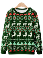 Festive Christmas Patterns Sweatshirt Eleven Oasis