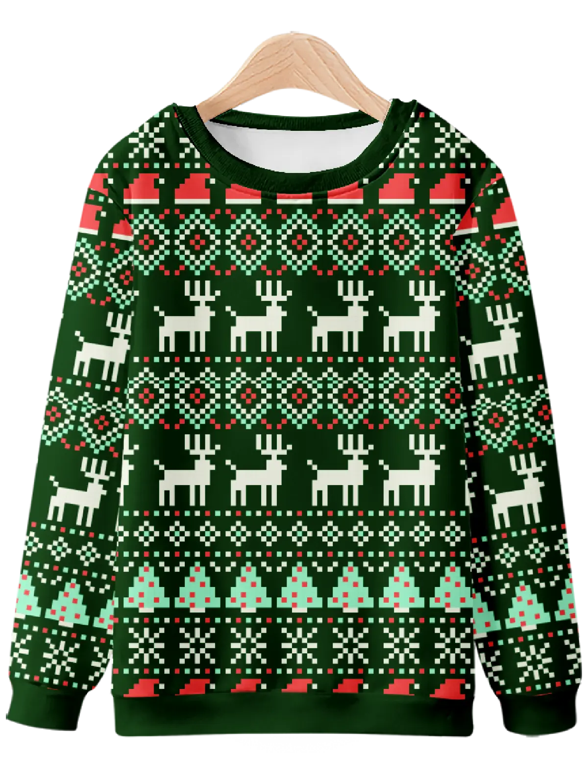 Festive Christmas Patterns Sweatshirt Eleven Oasis