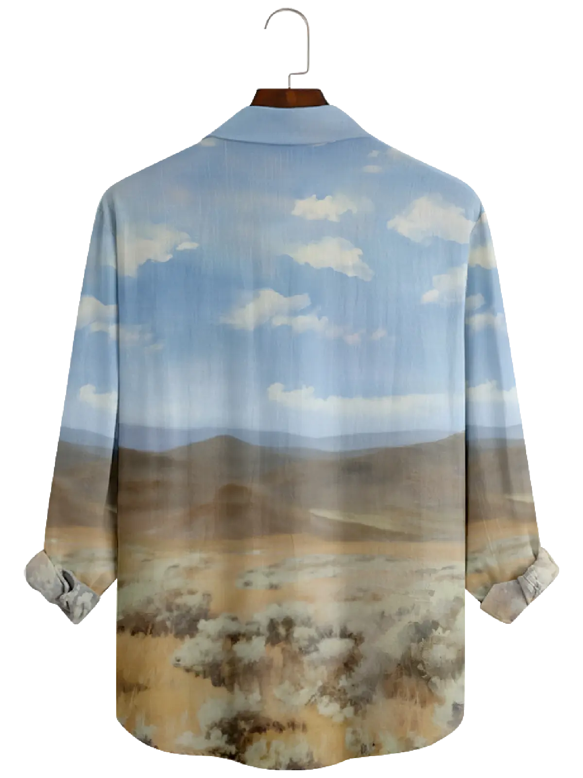 Men's Christmas Santa Cowboy Long Sleeve Shirt Eleven Oasis