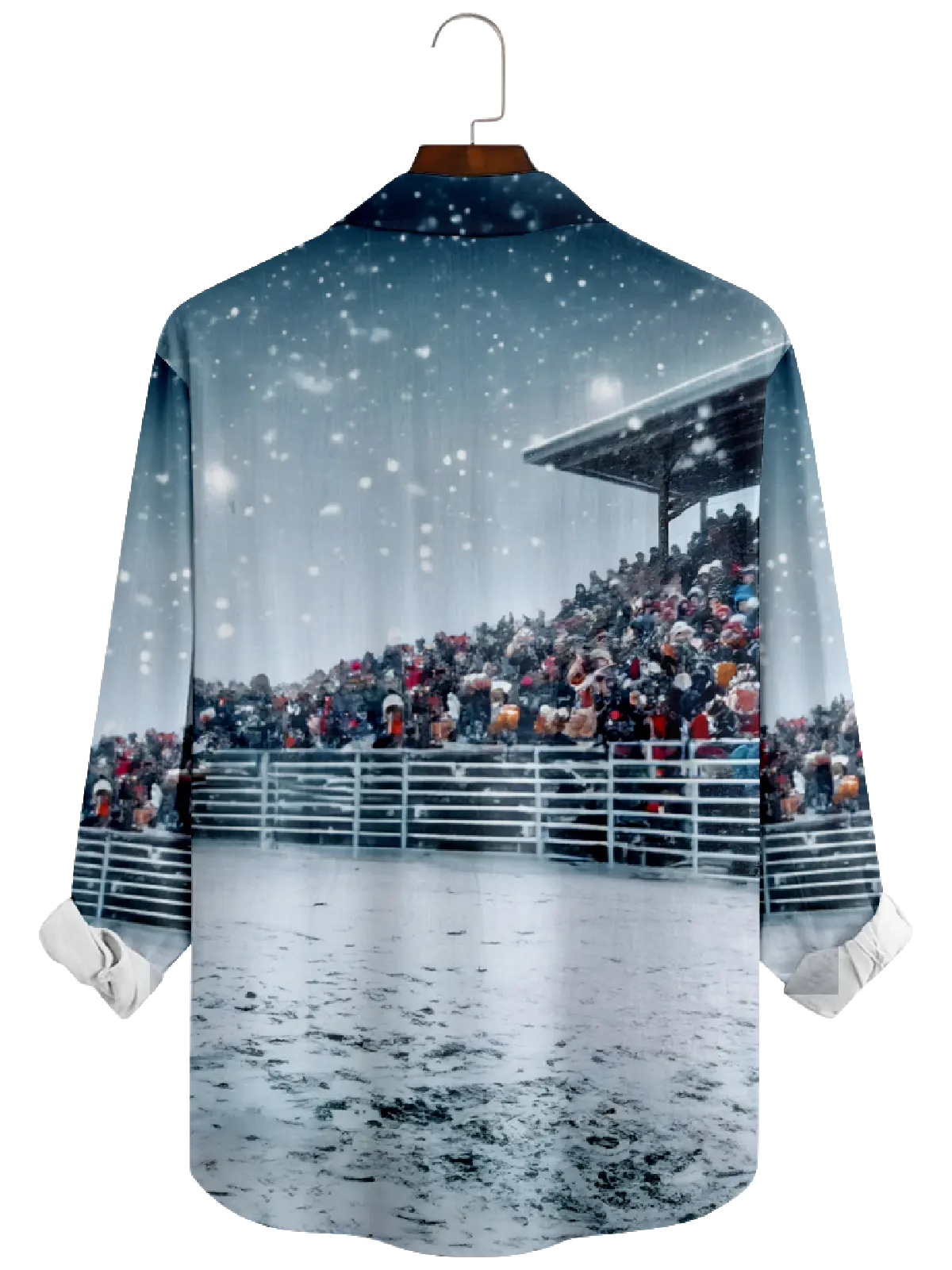 Men's Santa Reindeer Long Sleeve Shirt Eleven Oasis